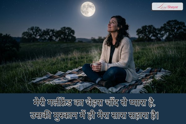 Chand Love Shayari for Girlfriend